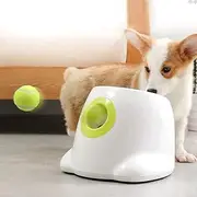Pet Scene Automatic Dog Ball Launcher AFP Ball Thrower Tennis Fetch Throwing Machine,3M/6M/9M Adjustable Distance,with 3 Balls Free