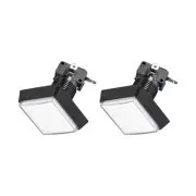 Game Push Buttons Square Push Switches White LED Light 50x50mm/12V/2 Pcs