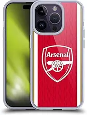 Head Case Designs Officially Licensed Arsenal FC Home 2023/24 Crest Kit Soft Gel Case Compatible With Apple iPhone 14 Pro