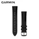 【GARMIN】Quick Release 20mm 光譜黑皮革錶帶