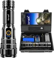 Flashlights LED High Lumens Rechargeable, 990000 Lumens XHP70.2 Super Bright Fl