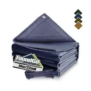 FoundGo Canvas Tarp 20x30ft Heavy Duty Waterresistant Tarps with Grommets, UV...