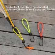 2-8 X Tent Elastic Rope Bungee Cords W/ Hook Heavy Duty Camping Tarp Tent Fixed
