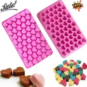 55 Love Heart Silicone Mould Chocolate Mold Candy Gummy Maker Ice Jelly Tray LR