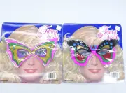Lot 2 Vintage Ben Cooper Fancy Mask New Mardi Gras Butterfly Woolworth