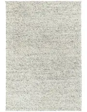 [Miss Amara] Vaasa Marbled Chunky Felted Wool Rug in Grey
