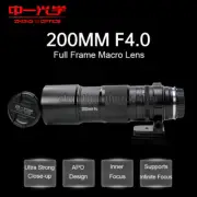 Zhongyi 200mm F4.0 Full Frame Macro Lens for Sony Canon Nikon Fuji GFX L-Mount
