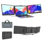 Triple Laptop Screen Extender 14" FHD 1080P IPS Dual Portable Monitor for Laptop