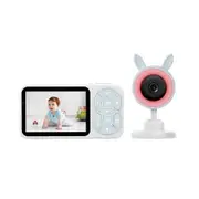 Baby Monitor Wireless 3 5 inch 480p Camera zoom Lullaby Feeding Reminders Temperature Monitoring sound detection Night Vision 2 Way Intercom RGB Full Color