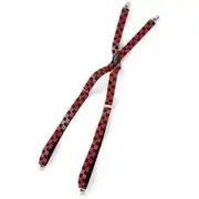 One Direction Suspenders Red Black 1D One Size Global New with Free Shipping