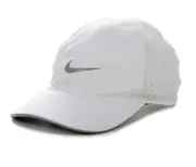 Nike Featherlight Unisex Reflective Run Hat White Mens Adjustable Cap DC3598-100