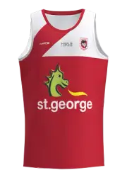 NRL 2023 Training Tee Singlet - St George Illawarra Dragons - Adult - CLASSIC