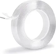 Heavy Duty Double Sided Mounting Tape, 1" x 120", Traceless and Removable Nano Adhesive Tape for Outdoor and Indoor, Strong Stick Clear Two Sided Gel Grip Tape (10 FT)