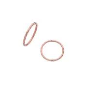 9kt Rose Gold 10mm Sleeper Earrings