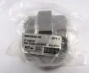 Boshart 3" #304 Stainless Steel Heavy Union MSS SP114 SSH304U-30 Lead Free FPT