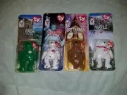 1999 MCDONALDS TY BEANIE BABIES SET OF 4 INTERNATIONAL BEARS NIP W/*ERRORS*