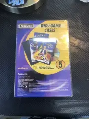 S505 media Fellowes DVD or game or cd blank Cases 83357 5 Pack SEALED