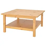 HEMNES Coffee table, light brown, 90x90 cm