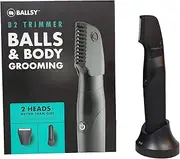 B2 Groin & Body Trimmer for Men, Includes 2 Quick Change Heads, Waterproof, Cordless Charging Base for The Ultimate Close Shave