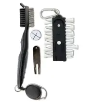 Premium Golf Gift Set 3-in-1 Tee Caddy Retractable Club Brush