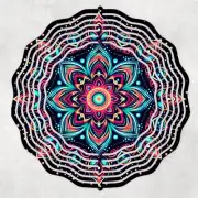 Colorful Mandala 10" Wind Spinner