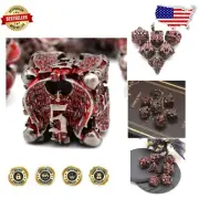 Lightweight & Stylish 7-Piece DND Dice Set with Angel Pattern - Ideal for RPGs