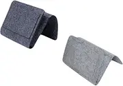 Luxshiny 2pcs Felt Bedside Organizer Bag Hanging Storage for Sofa Bed Multi Compartment Design Comfortable Grey Color for Classifying Items Practical Home Storage
