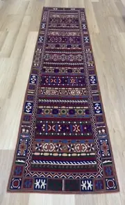 Oriental Persian Kashmir Handmade Wool Hallway Rug Runner Floor 300x76 Decor