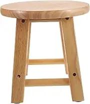 Milisten Wooden Step Stool Sturdy Step Stool for Home Use Smooth Surface Compact Design for Shoe Changing and Living Dimensions