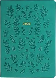 Letts of London Woodland A5 Week to View 2023 Diary, Green