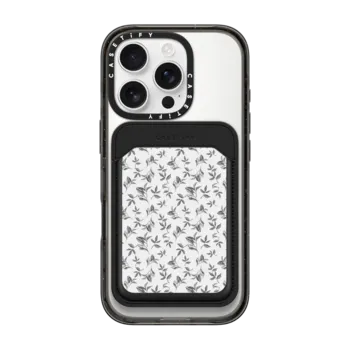 Snappy MagSafe Wallet Snappy™ BioVeg Wallet MagSafe Compatible Minimalist black white watercolor foliage floral
