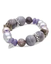 Stephen Dweck Mixed Gemstone Bracelet with Black Diamonds, 0.10 tcw