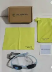 COCOSAND Baby Sunglasses with Strap UV400 Protection Flexible Frame 2pairs.