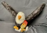 Folkmanis Flapping Wings Bald Eagle Puppet Wing Span 28” New With Tag Vintage