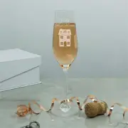 Housewarming Personalised Crystal Flute