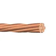 500' 2/0 AWG 7 Strands Soft Drawn Bare Copper Conductor Ground Wire