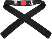 [Healeved] Japanese Style Headband for Men Samurai Inspired Bandana for Costumes Karate Training Parties Durable Design with Workmanship Comfortable Fit