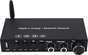 Aswalling USB 192KHz Digital to Analog Converter with Headphone Amplifier Built-in Bluetooth 5.0 Receiver Music Player