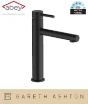 BRAND NEW Abey "Gareth Ashton" LUCIA 3B2-B BLACK Vessel High Basin Mixer