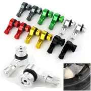 Motorbike Alloy Tubeless Valves Fit For Honda CB350/F CB360 CB450 CB400SS Silver