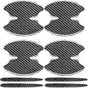 Door Handle Protectors for Vehicles - 8X Car Door Handle Cup Protector,Black Automotive Exterior Accessories, Protective Shield Guard for Car Truck Pickup