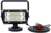 AUXTINGS 15 cm 72W LED Work Light DC 12V 24V Flood Beam Portable Off-road Vehicle Light With Magnetic Base For Car SUV Trailer Tractor Truck Engineering Maintenance Camping,Waterproof IP67