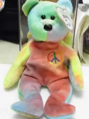 Ty Beanie Baby Peace #NO Tush, Mint Tag w/Tag Protector, Tag Error #PB422