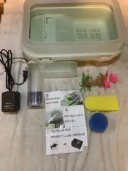 Turtle Aquarium, Turtle Tank Starter Kit with UVA/UVB Small+Filter+lamp