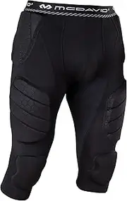 [McDavid] Mens Football Integrated 7 Pad ¾ Compression Tights, Protection for HIPS, Thighs, Tailbone & Knees, Adult