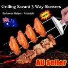 Grilling Savant 2/3 Way Skewers, Metal Skewers For Grilling RO