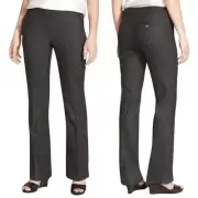 Eileen Fisher Pants Womens Size 18W Gray Wool Silk Bootcut Trouser Career Preppy