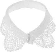 [DEARMAMY] Elegant Lace Detachable Collar for Women Versatile High Collar Accessory for Formal Events Casual Outings and Weddings Delicate Hollow Design Enhances Any Outfit