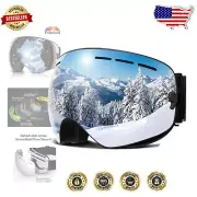 Premium G1 Snow Goggles with Double-Layer Anti-Fog and Interchangeable Lenses