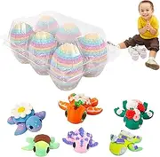 3D Printed Animal Eggs - 3D Printed Egg with Turtle Inside,Exquisite Colorful Smooth Texture Festival Basket Stuffers for Children's Day Thanksgiving Birthday